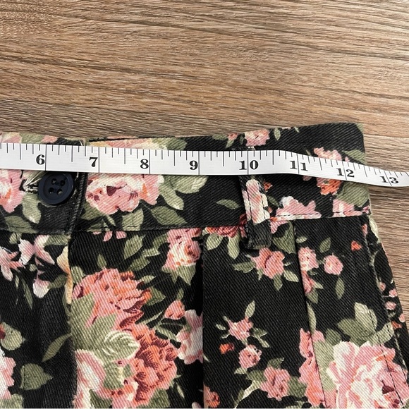 Vtg 90s Y2K Not Guilty Women’s 5/6 Black Floral Denim Maxi Skirt USA Whimsigoth - Picture 8 of 10